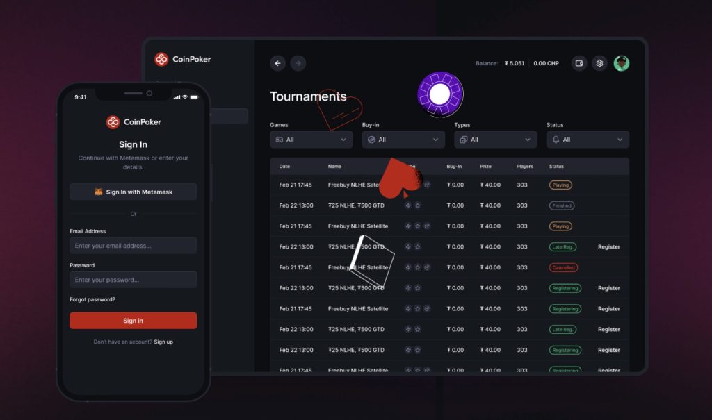 CoinPoker Poker Download Screen