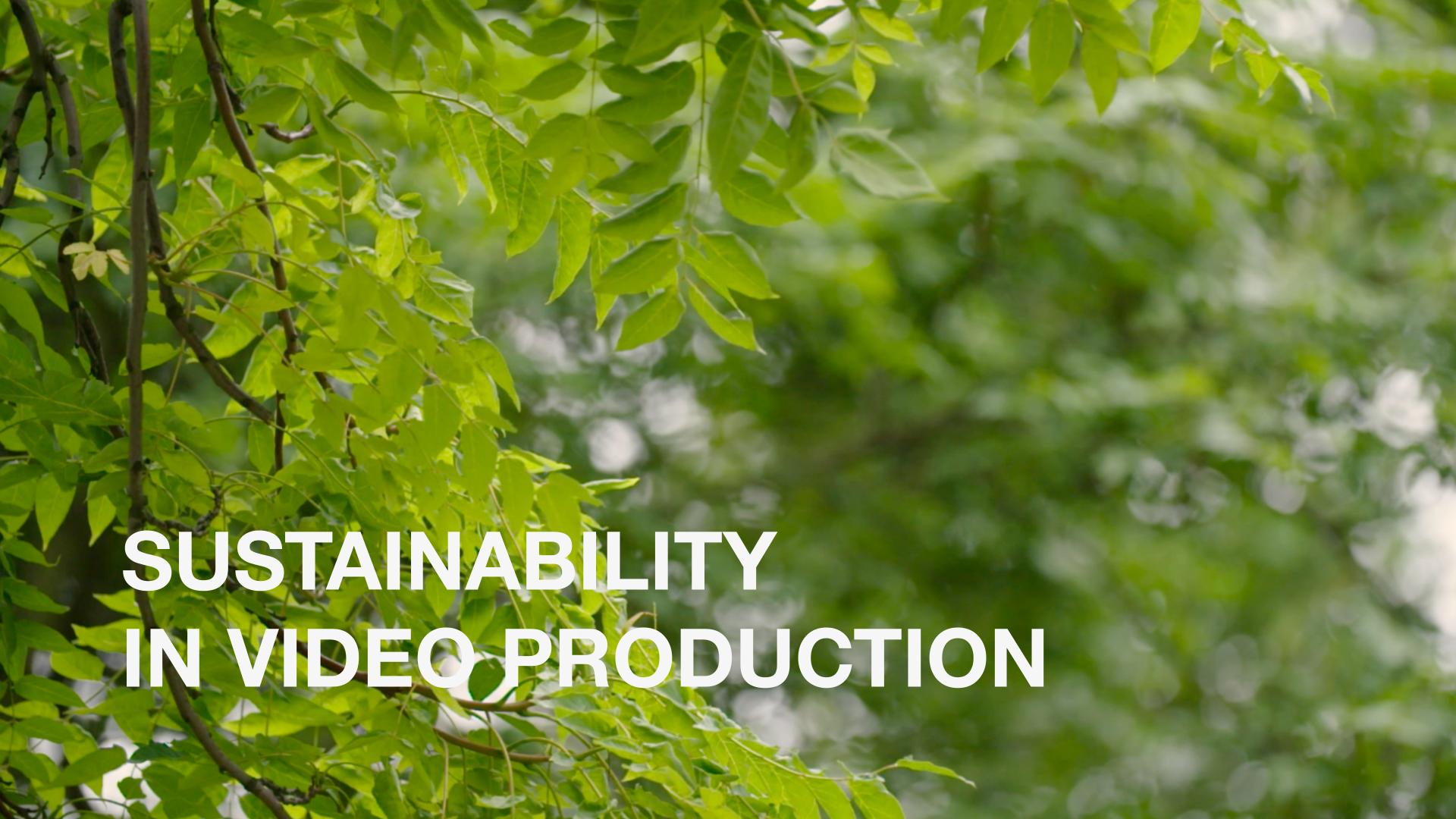 Video Production Sustainability